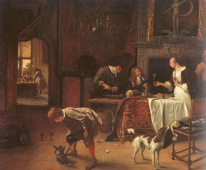 Jan Steen Easy Come, Easy Go Norge oil painting art